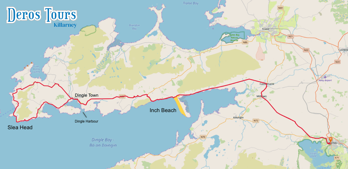 Map Dingle Peninsula
